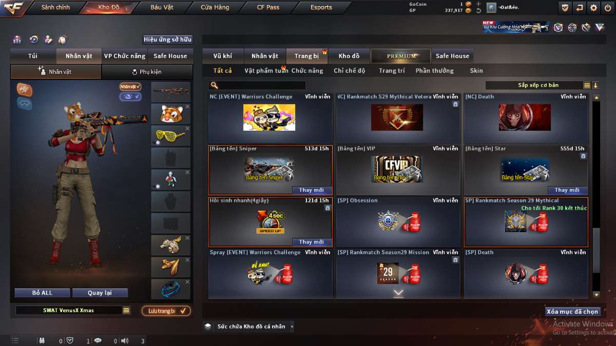 shop acc cf uy tin gia re